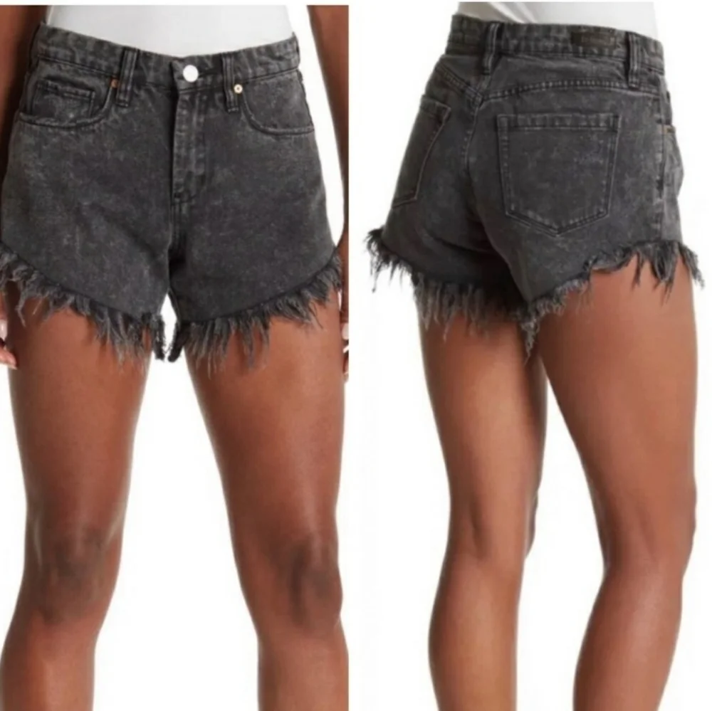 Blanknyc Fringe Cutoff Vintage Black Shorts